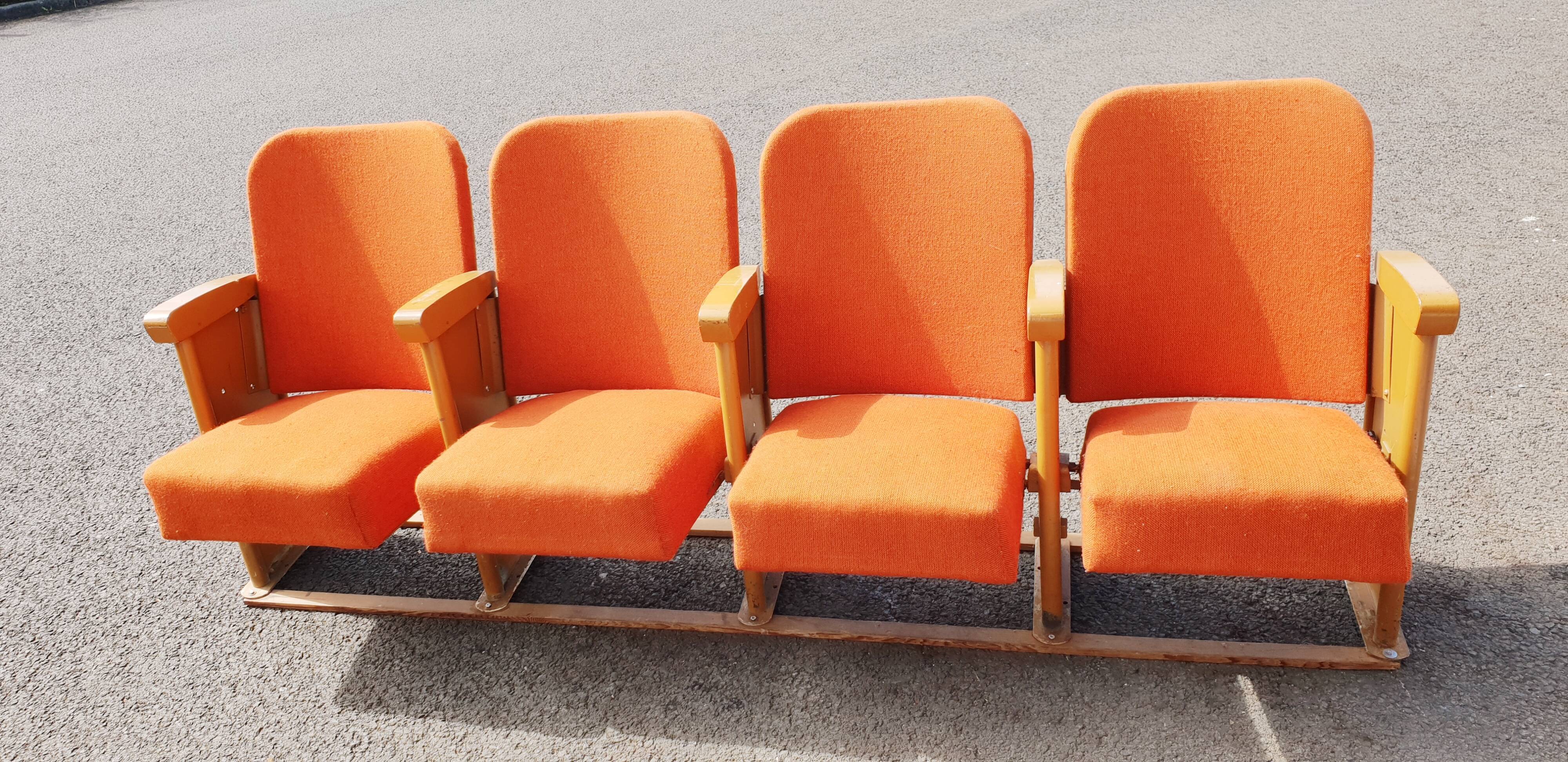 Vintage cinema chairs