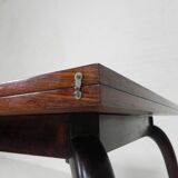 Gaming table, portfolio table, with folding, rotating top