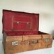 suitcase of leather with labels of palaces
