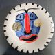 Decorative plate abstract face Picasso Madoura style – Vintage