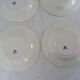 8 plates 160223 gien blue flowers 4 flat & 4 hollow