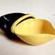 Double two-tone ramekins black yellow 50s