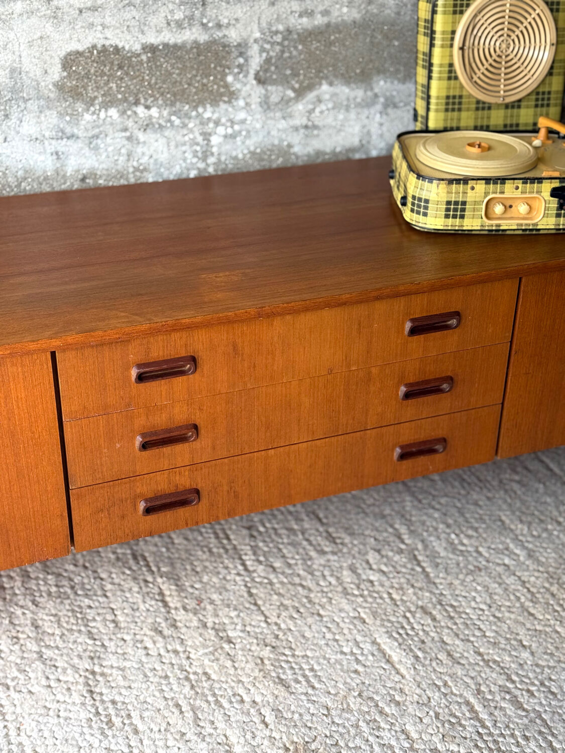 Enfilade scandinave vintage en teck, 1970