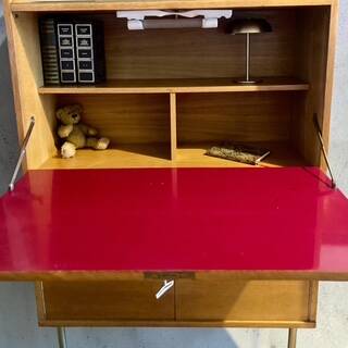 Secretaire scandinave chêne doré