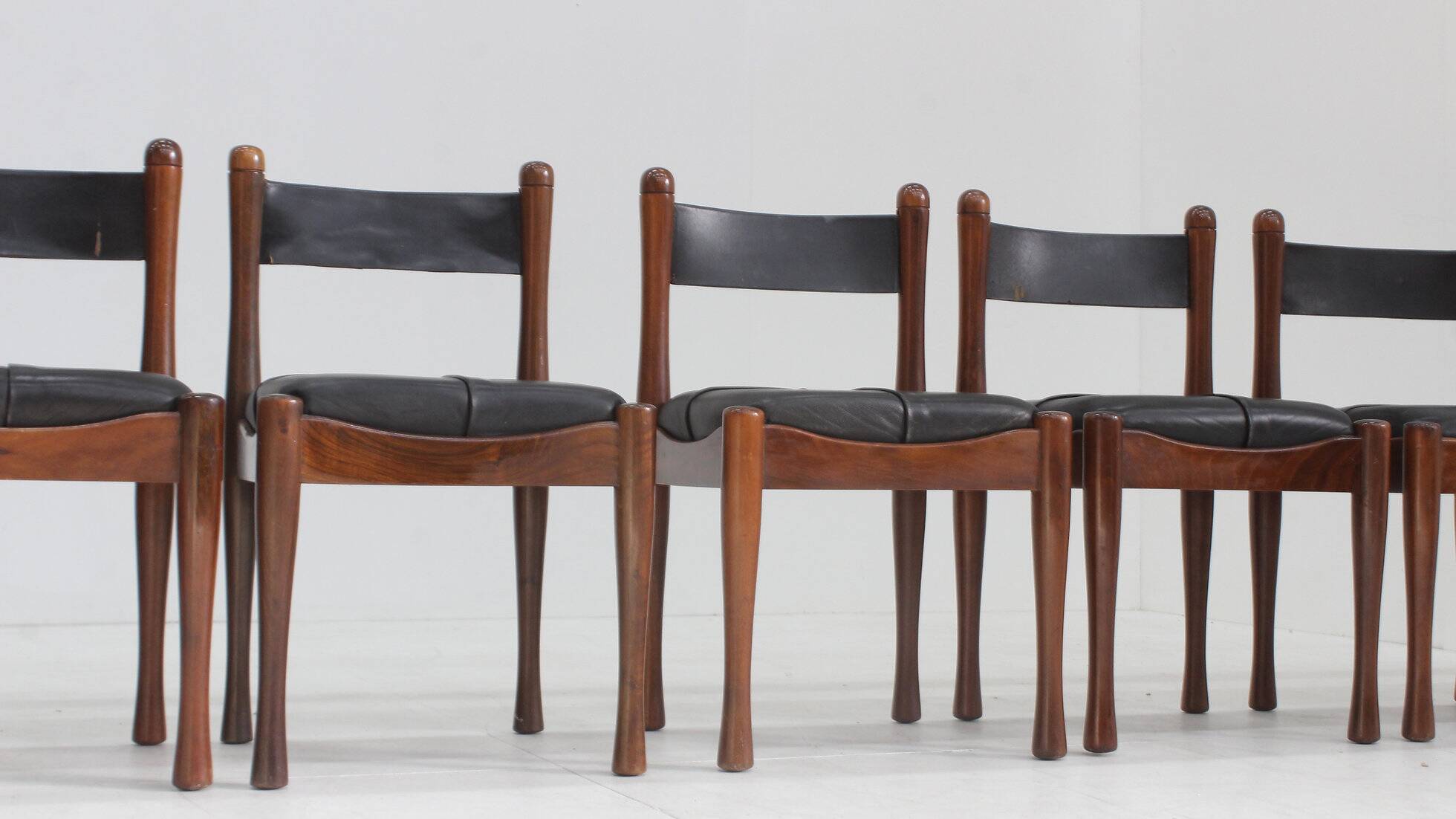 Chaises de salle à manger vintage Bernini par Silvio Coppola, ensemble de 6