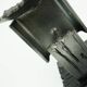 Mid century modern brutalist design iron candle holder
