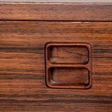 Small chest of drawers, hall or occasional furniture, Danish in rosewood.