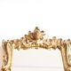Gilded wooden angel mirror, Third Republic Rococo revival.