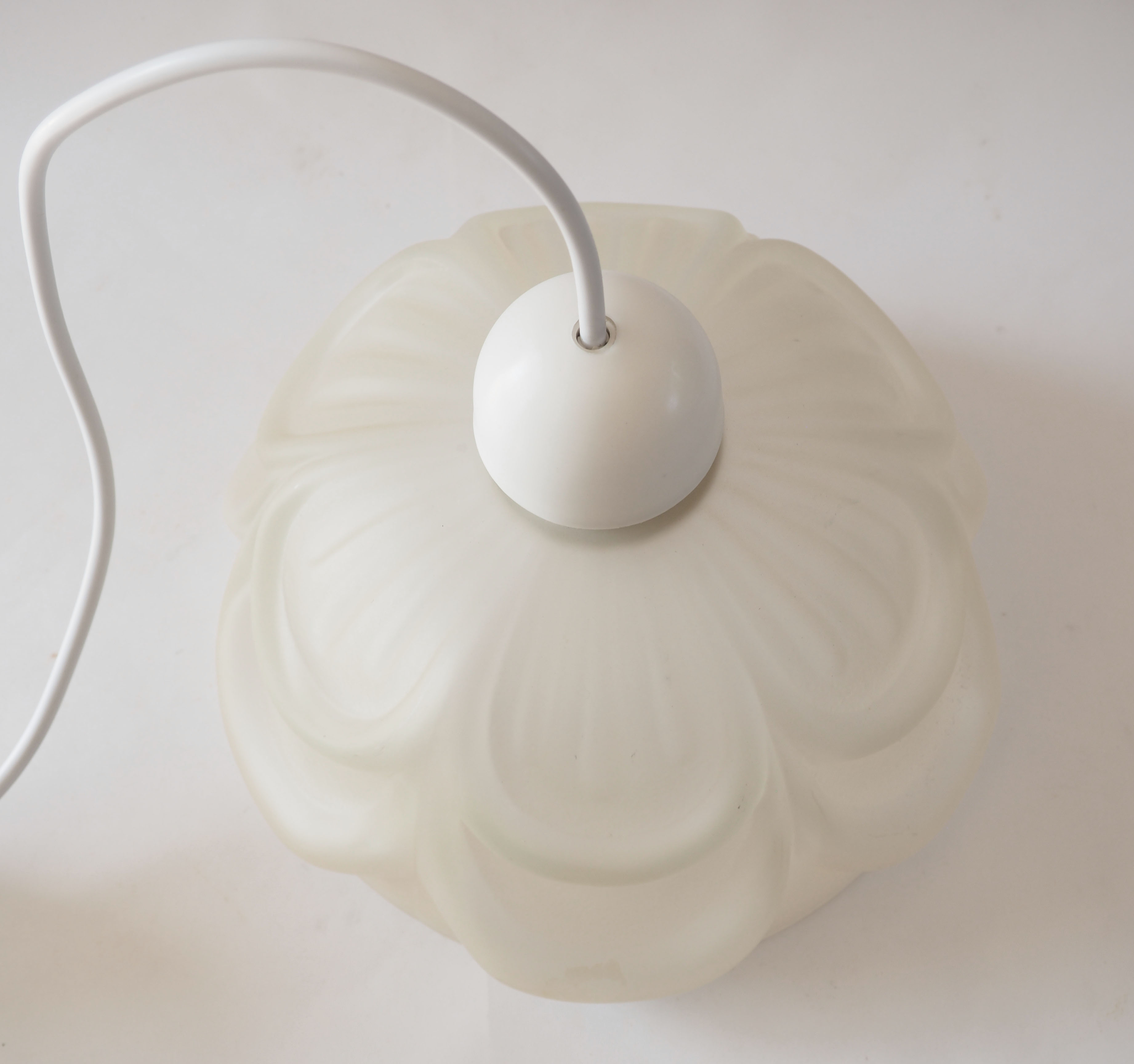 Antique satin glassware pendant lamp