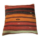 Vintage Turkish KIlim Cushion Cover, 60x60 cm
