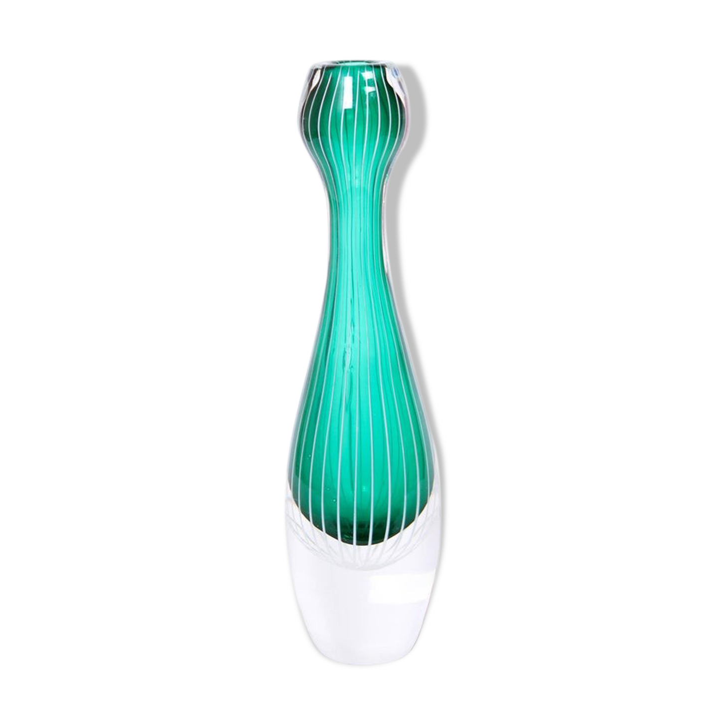 Swedish glass mid-century vase 1950s