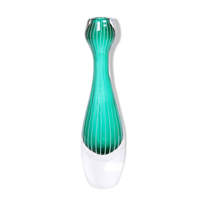 Vase mid-century en verre