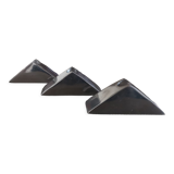 Trio of Scandinavian chrome candle holders - 1970s/80s