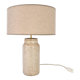 Vintage beige ceramic lamp speckled