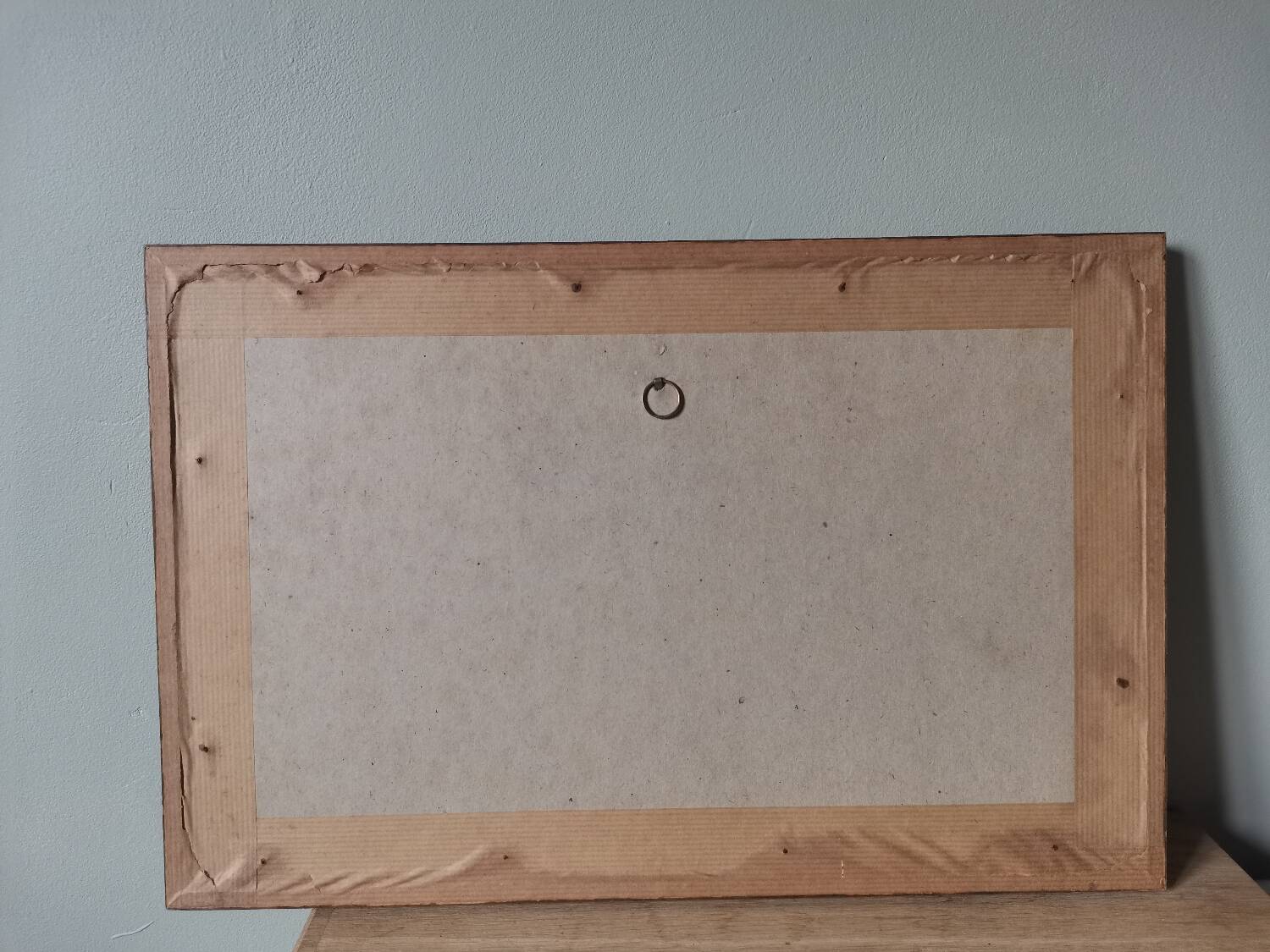 Vintage engraving print frame vernet card