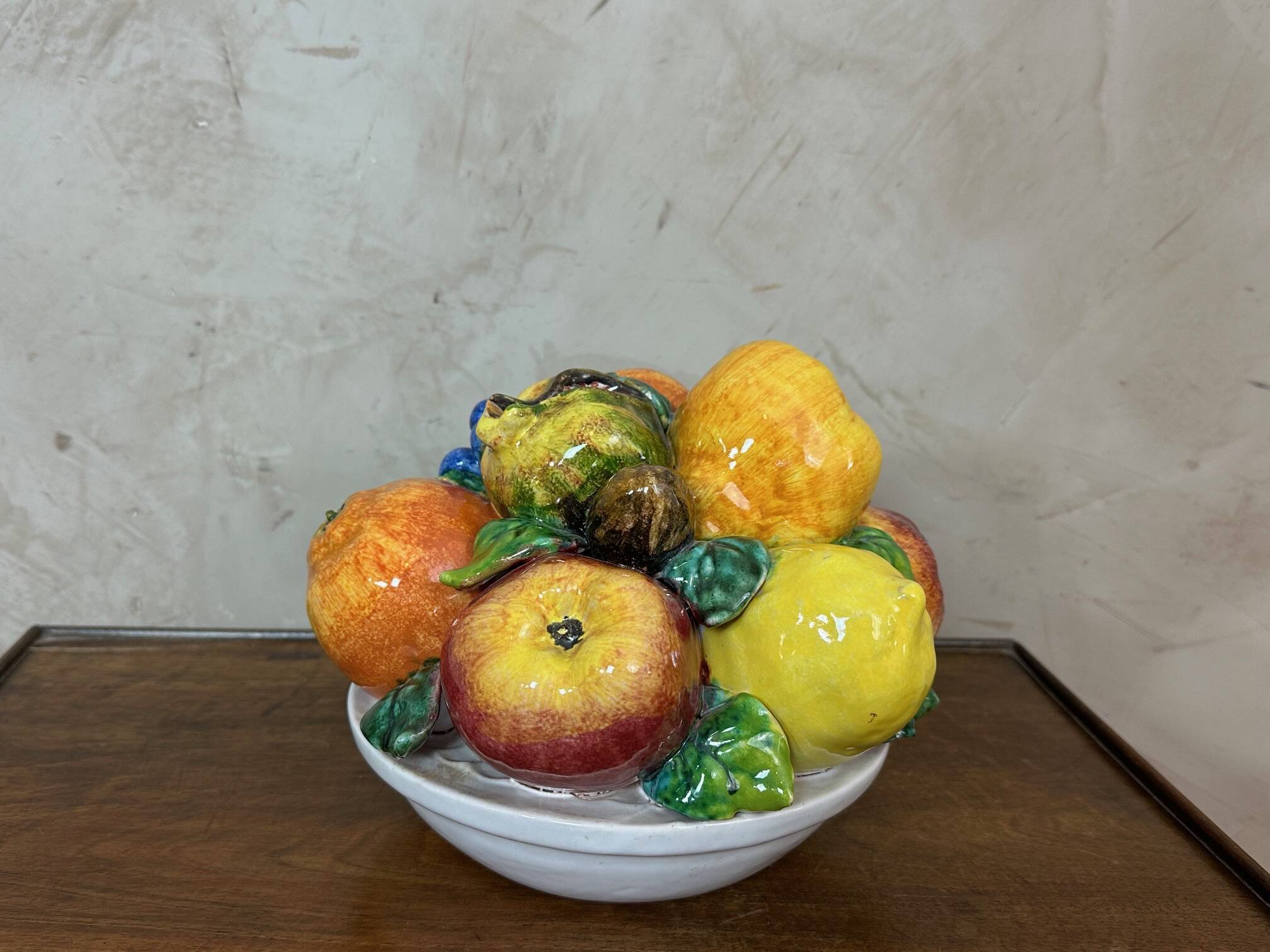 Ceramic fruit basket