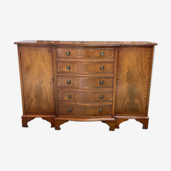 Commode anglaise en acajou des années 50