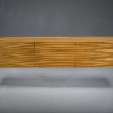 Vintage Floating Wall Sideboard in Walnut, 1960s