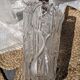 Transparent glass vase