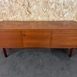 60s 70s teak sideboard Credenza cabinet Bartels Danish Modern Design