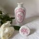 Pharmacy pot - bathroom pot in paris porcelain, decoration of roses