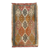 Vintage Turkish Mini Kilim 81x50 cm Wool Small Kelim Runner, shabby Chic