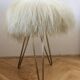 Rare Midcentury Brass and Hairpin Tripod Stool, Germany, 1960s