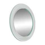 Large vintage mirror with double facet edge