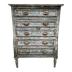 Petite commode semainier patiné