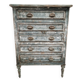 Small patinated chest of drawers