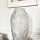 Vintage draped glass vase