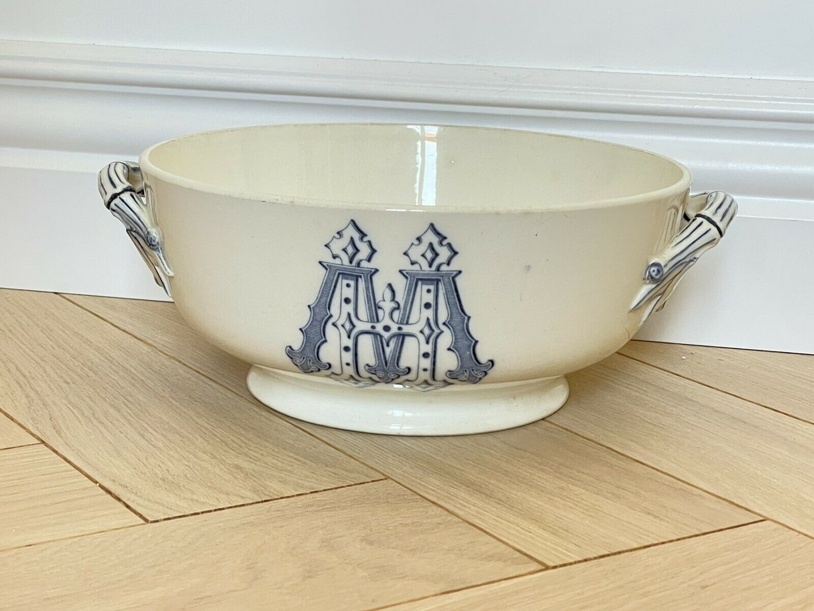 Salad bowl in Faience de Sarreguemines