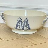 Salad bowl in Faience de Sarreguemines