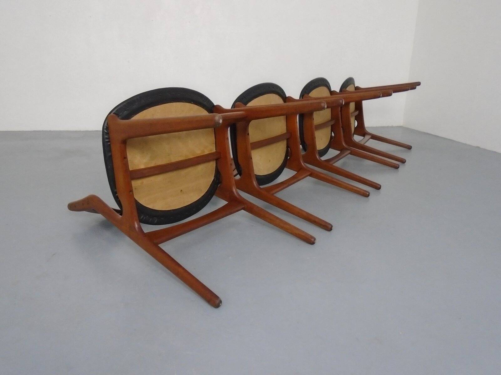 Teak Model 310 Dining Chairs by Erik Buch for Chr. Christensen, Denmark, 1960s, Set of 4