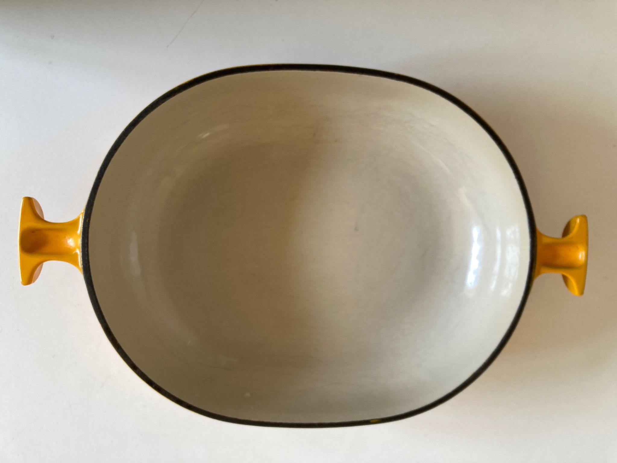 Oven dish Enzo Mari for Cocotte Le Creuset La Mama 1970 Italian design