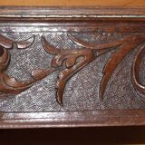 Old carved wooden box