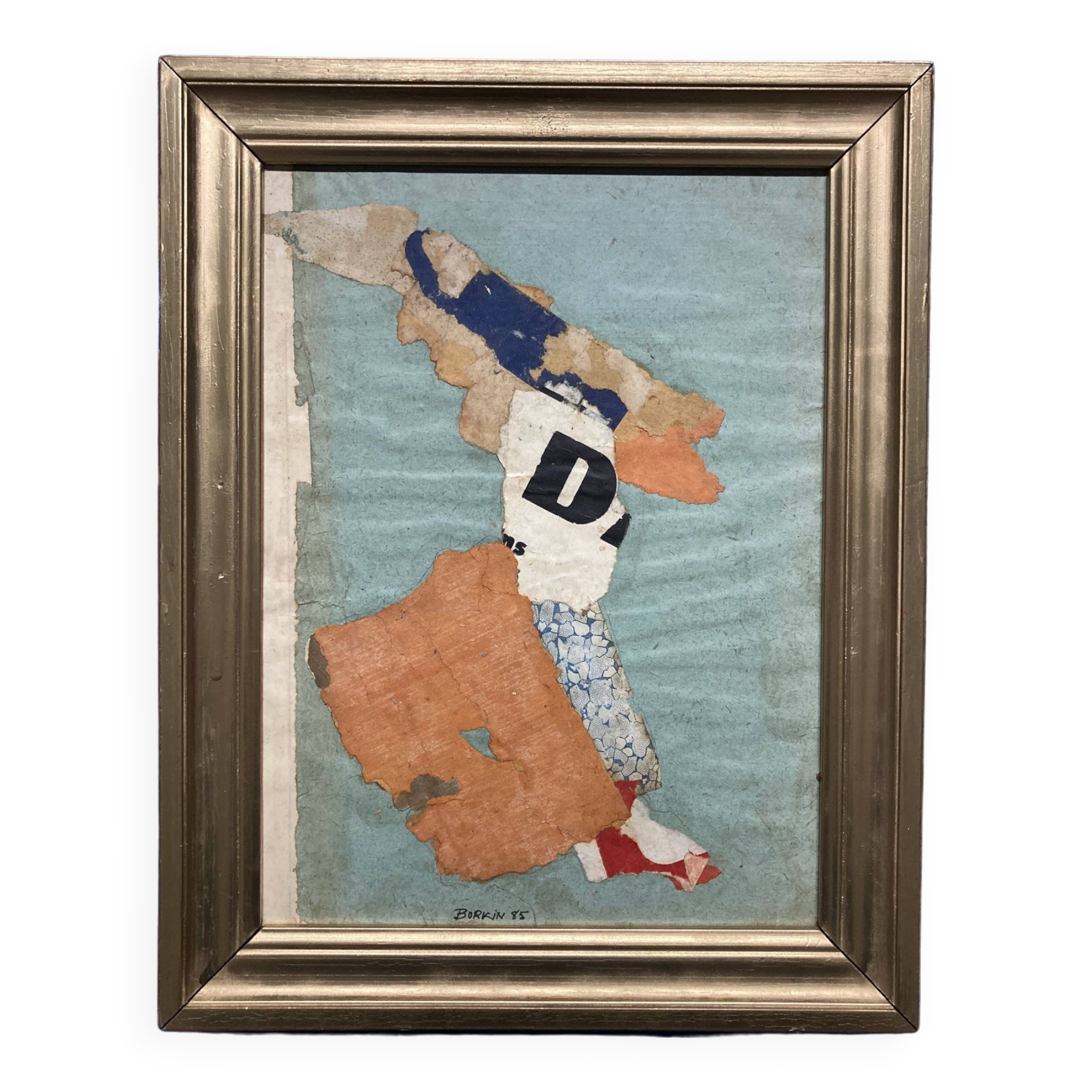 Borkin (born 1932), Newspaper Collage, Paper Collages, Newspapers and Books, 1985