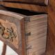Petite commode sauteuse louis XV marquetée