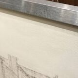 Framed drawing rue de Sarreguemines numbered Peter Musslé