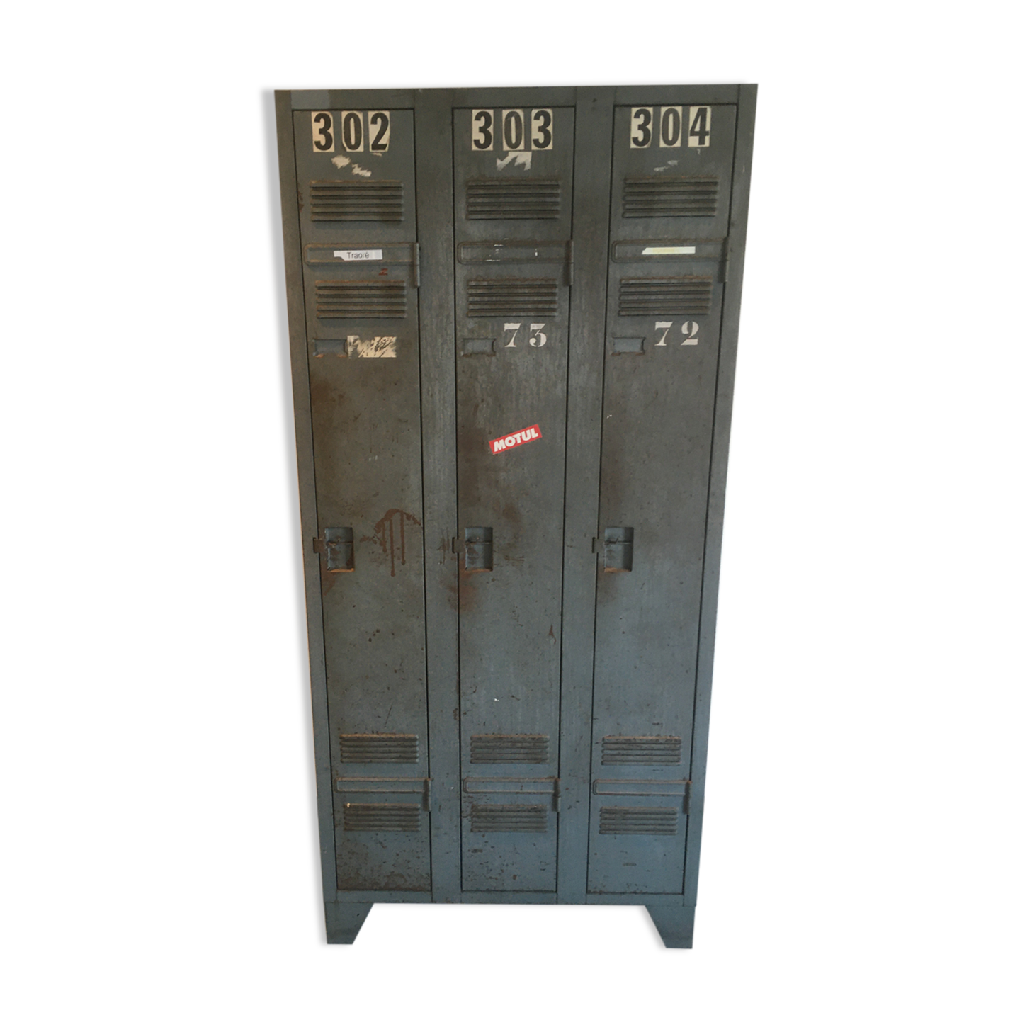 Old vintage industrial wardrobe