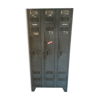 Vestiaire industriel vintage ancien