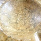 Imposing vintage alabaster ashtray
