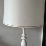 Lampadaire Vintage blanc bois