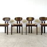 Vintage German wooden dining chairs, 1970s