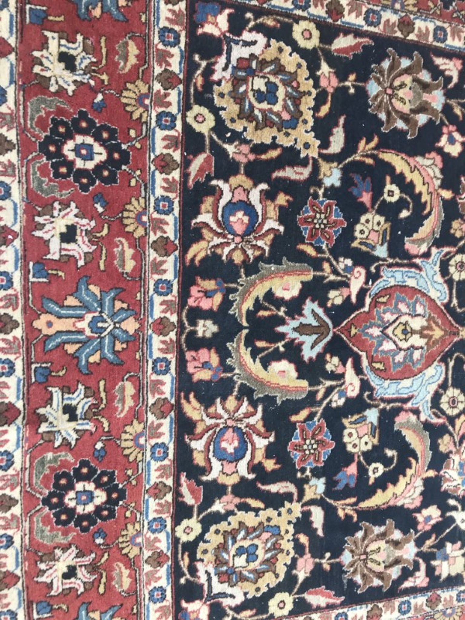 Carpet old Persian Tabriz done hand 200 X 300 cm