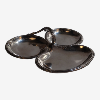 Serving dish in silver metal from the brand Gallia/Christofle