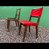 Set of 4 vintage wooden chairs
