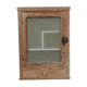 Small glass wall cabinet from the 1960s.