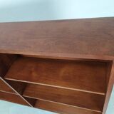 Teak compass foot bookcase shelf