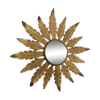 Miroir en fer forgé soleil 39cm